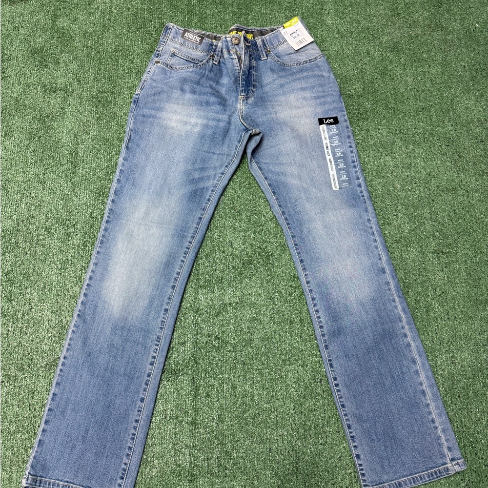 Lee Men's Light Blue Straight Jeans